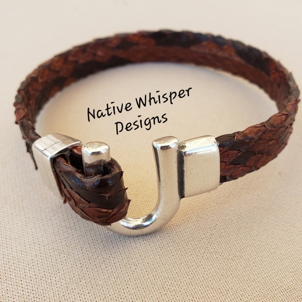 Brown Python Leather Bracelet